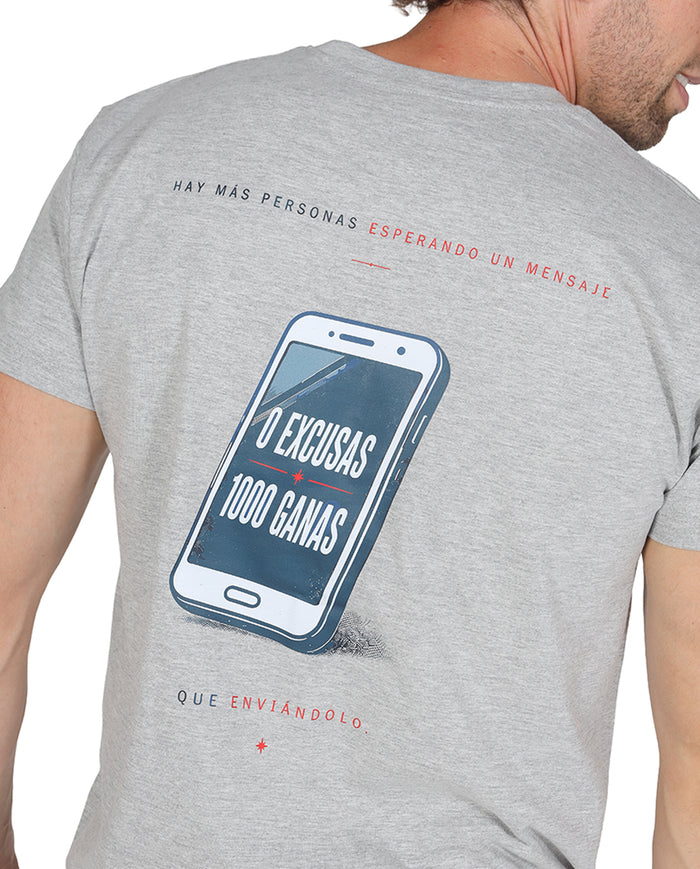 Camiseta Rubio José Móvil Gris Melange