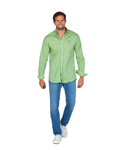 Green Linen Shirt