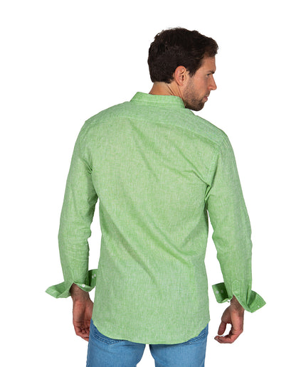 Green Linen Shirt