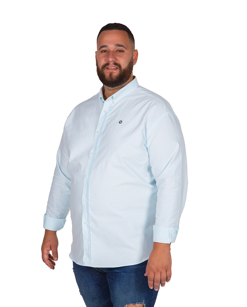 Camisa Oxford Rayas Tallas Grandes