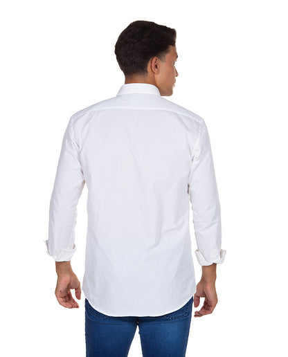 Camisa Pin Point Blanca