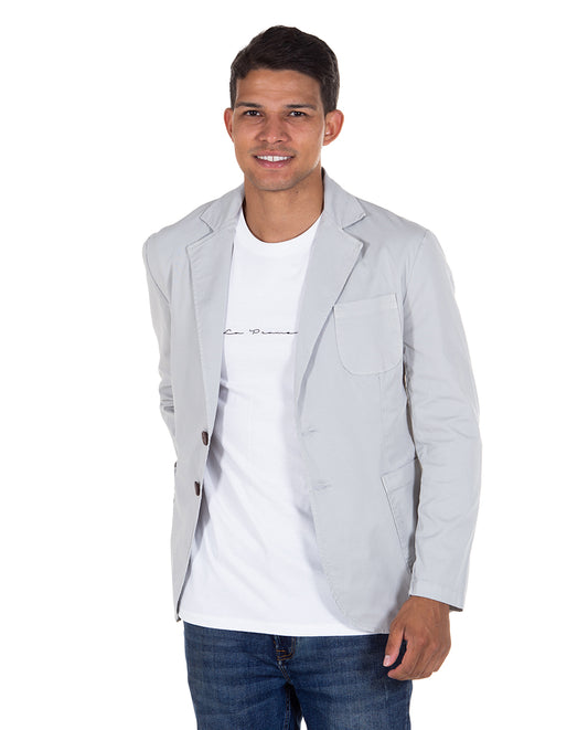 Gray Elastic Sport Blazer