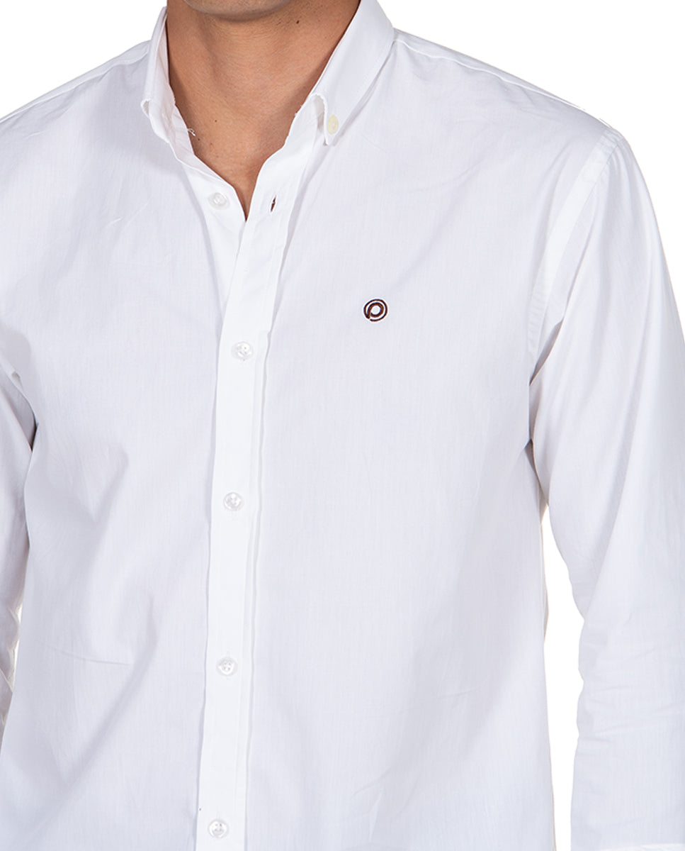 Camisa Pin Point Blanca