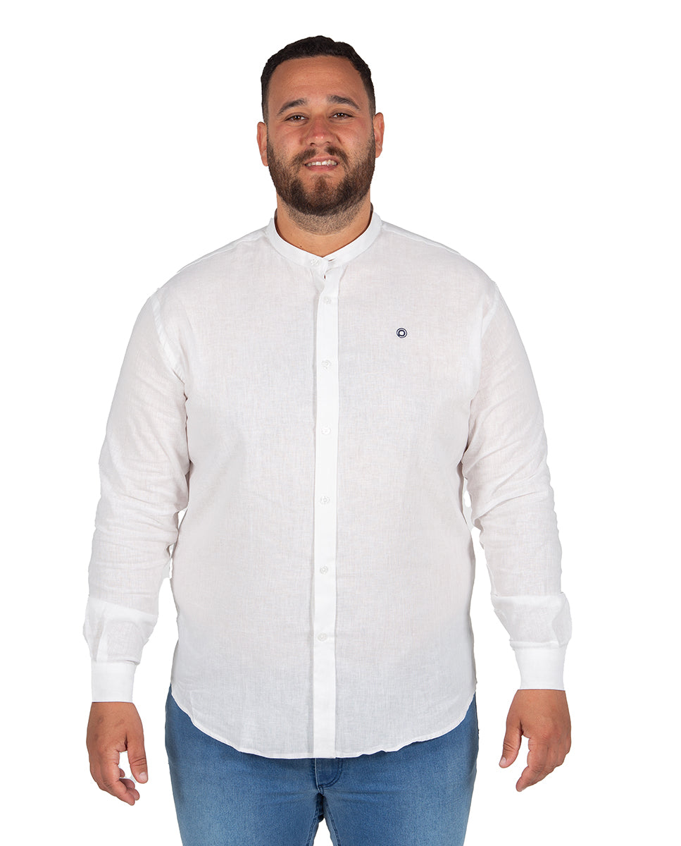 Camisa Mao Lino Blanco