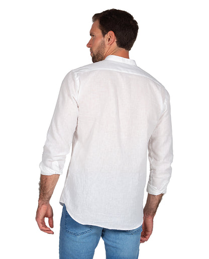 Camisa Mao Lino Blanco