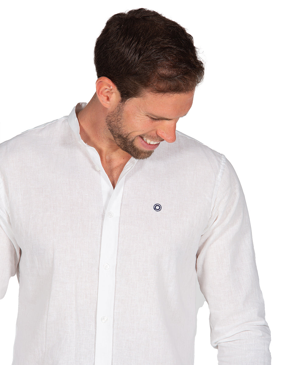 Camisa Mao Lino Blanco