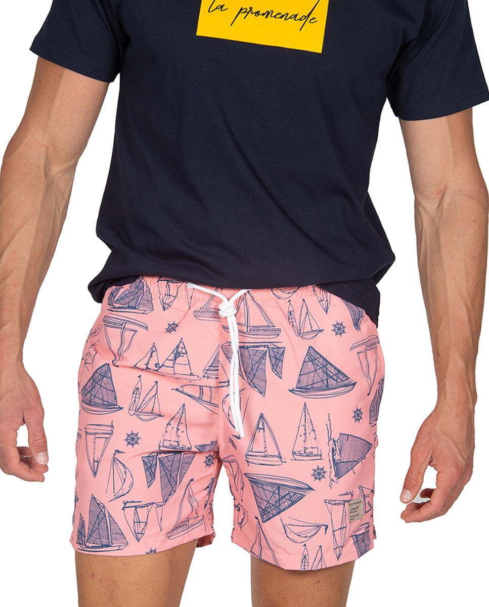 Pink Sailboat Swimsuit