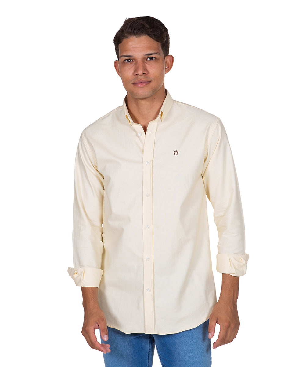 Camisa Oxford Amarillo