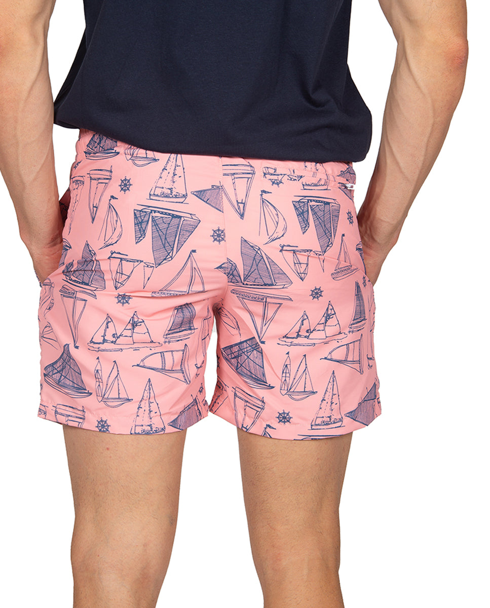 Pink Sailboat Swimsuit