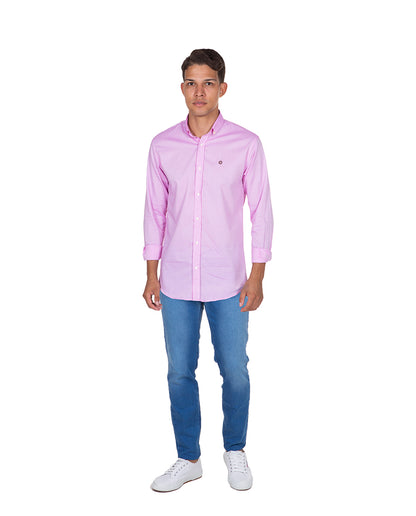 Camisa Pin Point Rosa