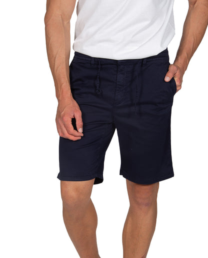 Navy Blue Jogger Bermuda Shorts