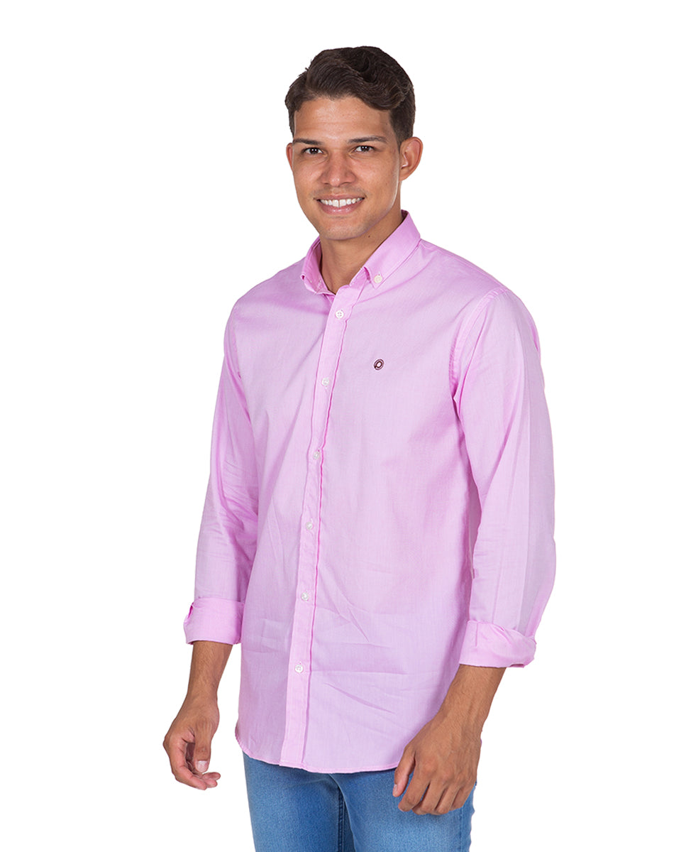 Camisa Pin Point Rosa