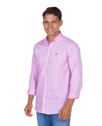 Camisa Pin Point Rosa