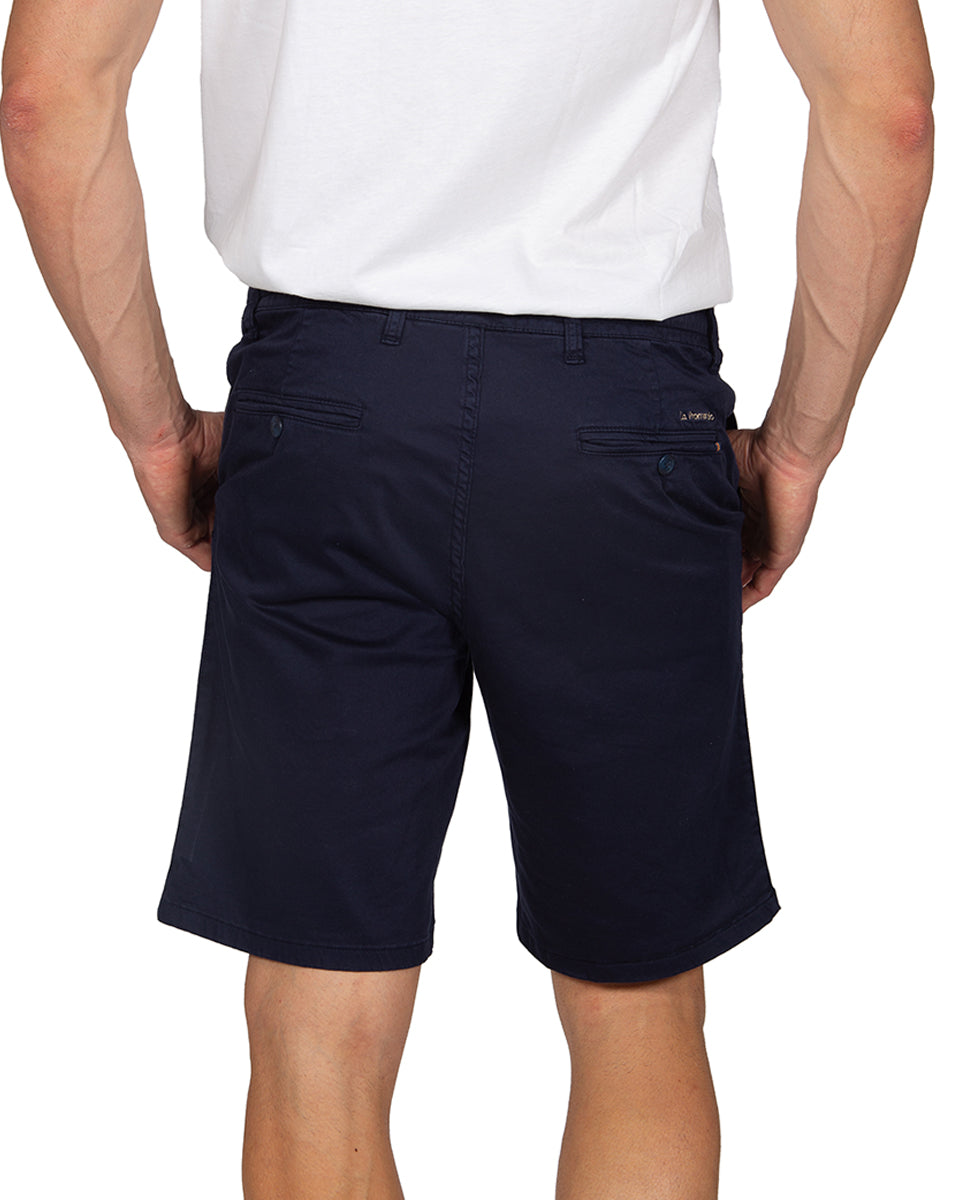 Navy Blue Jogger Bermuda Shorts