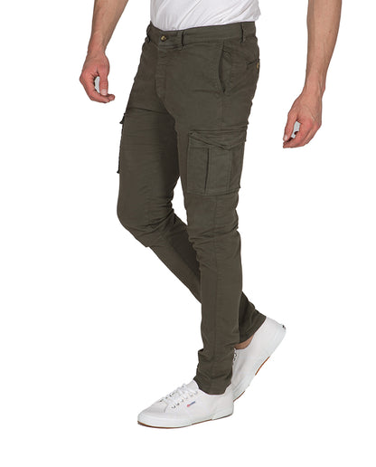 Chino Skinny Cargo Verde Bosque