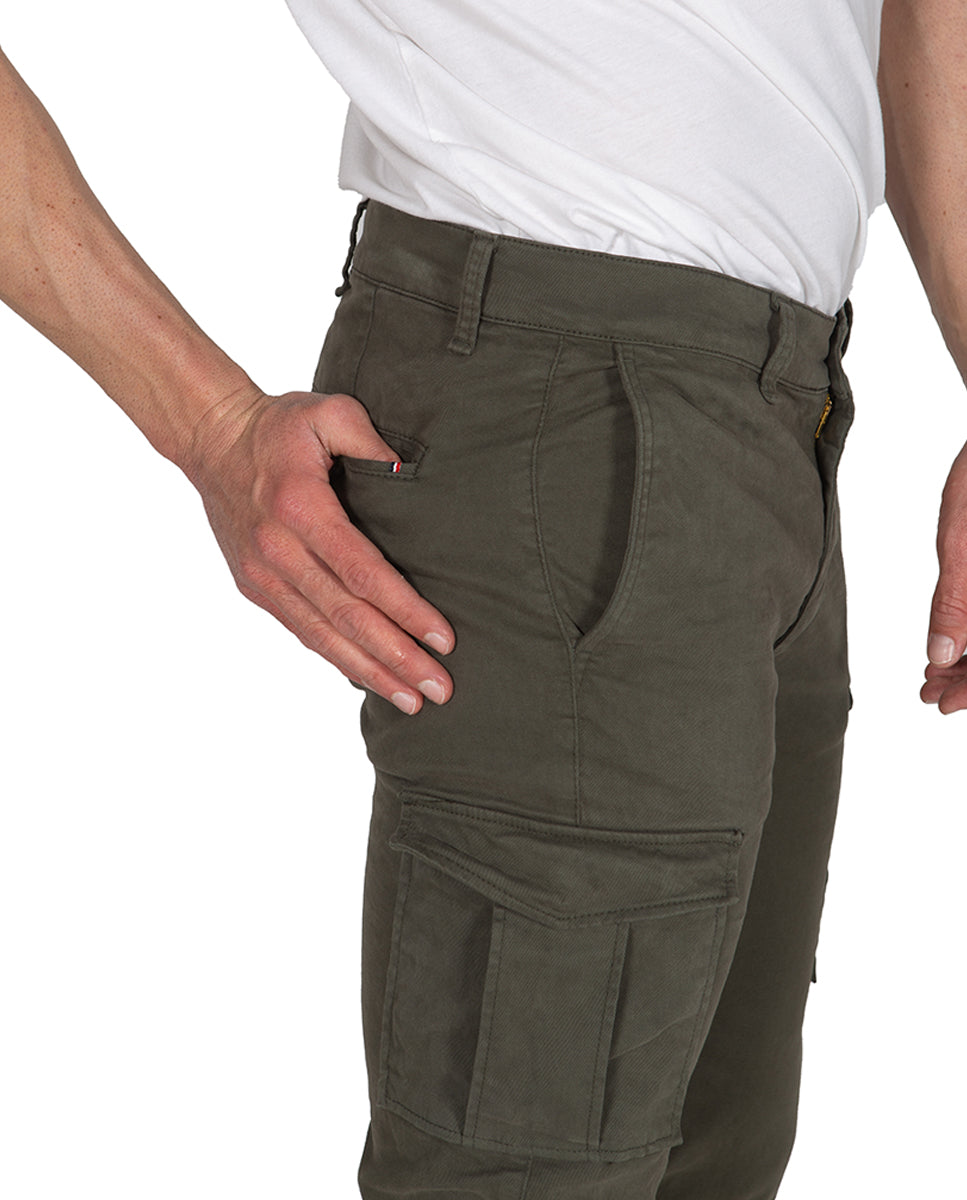 Chino Skinny Cargo Verde Bosque