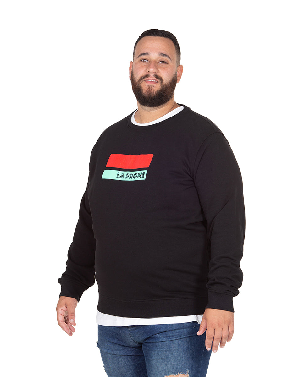 Plus Size Stripes Sweatshirt