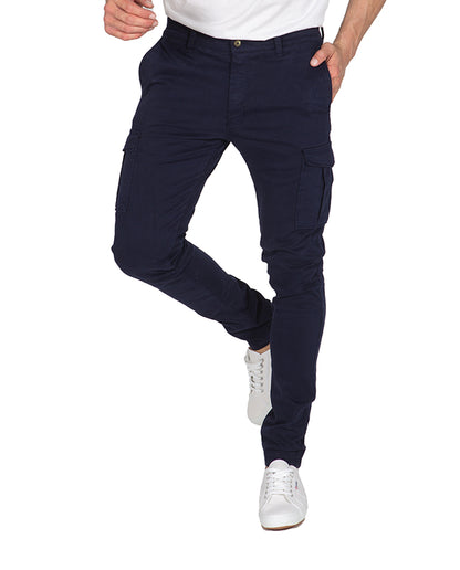 Chino Skinny Cargo Marino