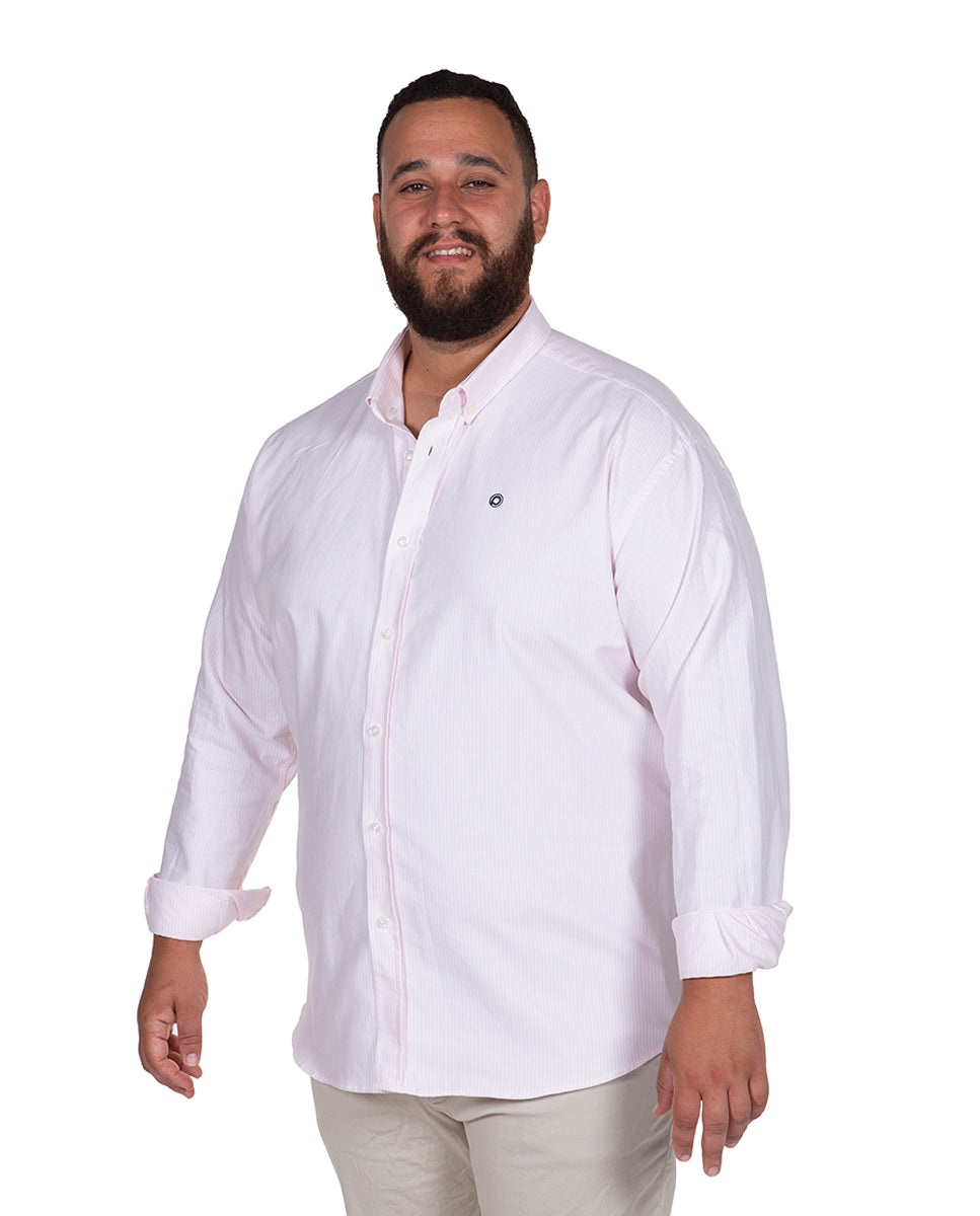 Camisa Oxford Rayas Tallas Grandes