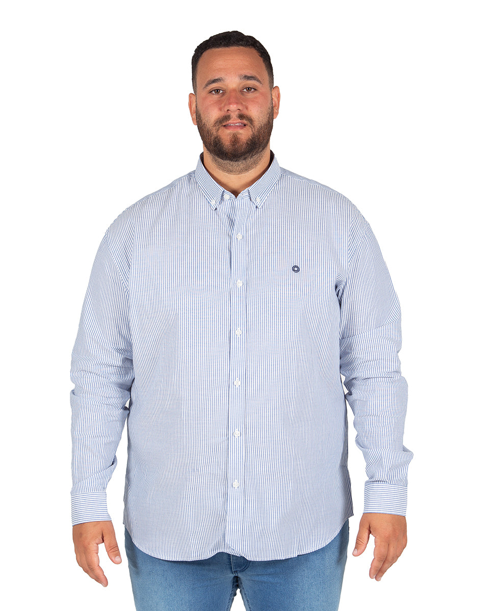 Camisa Oxford Rayas Tallas Grandes