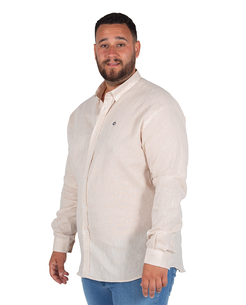 Plus Size Linen Shirt