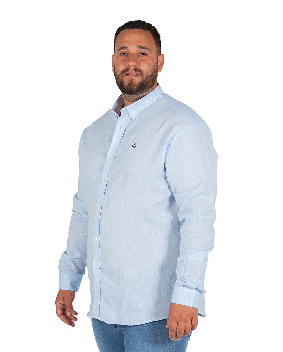 Plus Size Linen Shirt