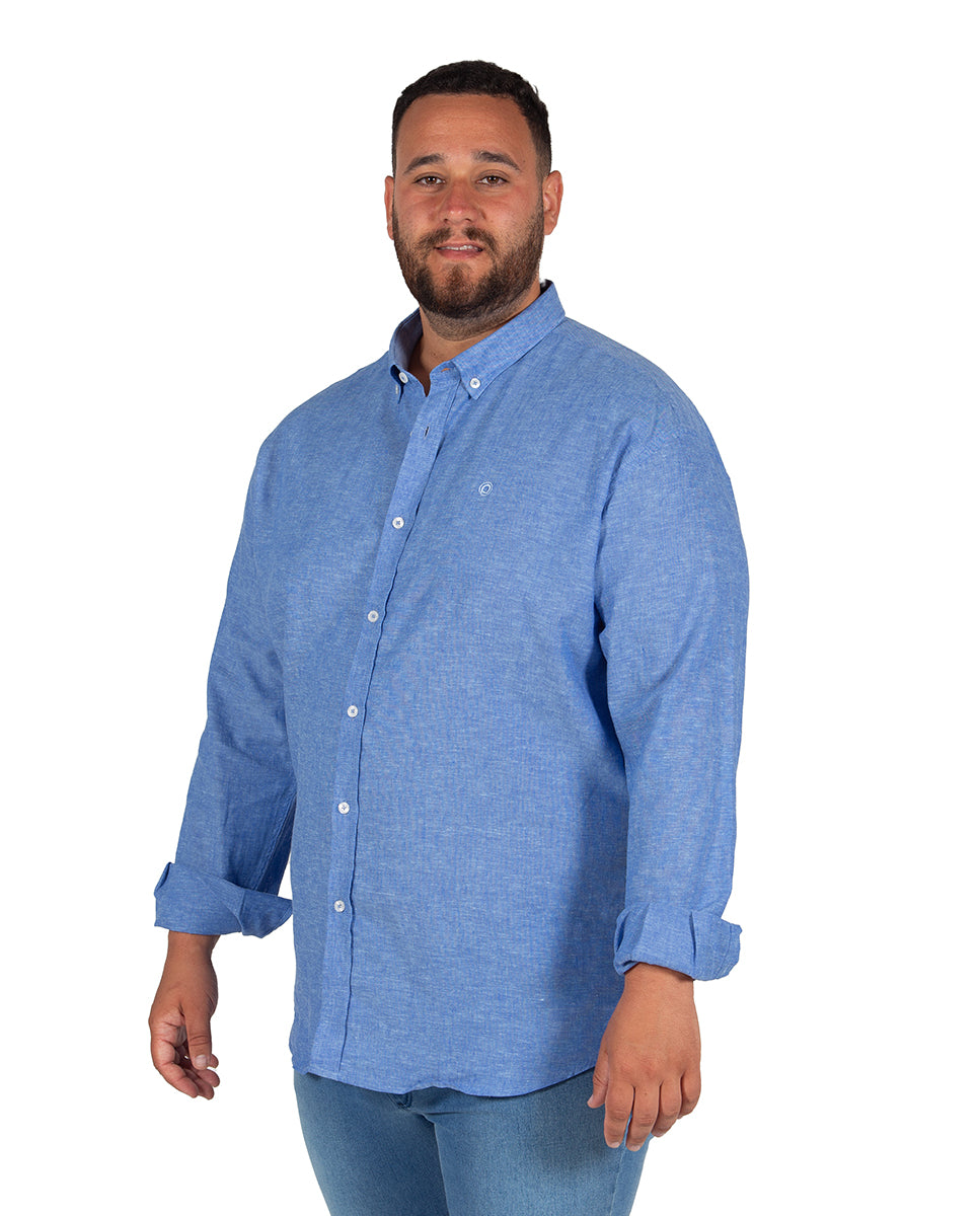 Plus Size Linen Shirt