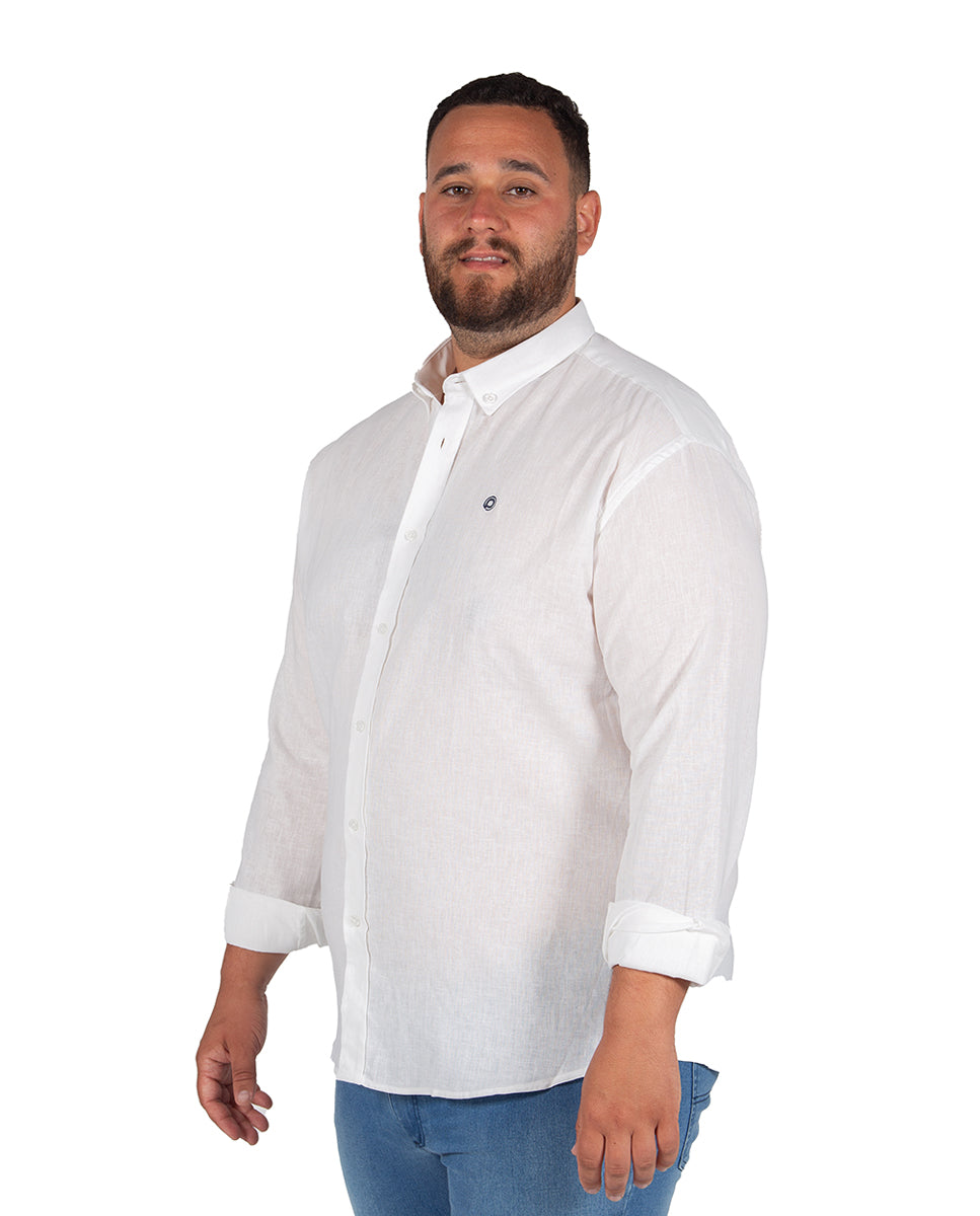 Plus Size Linen Shirt