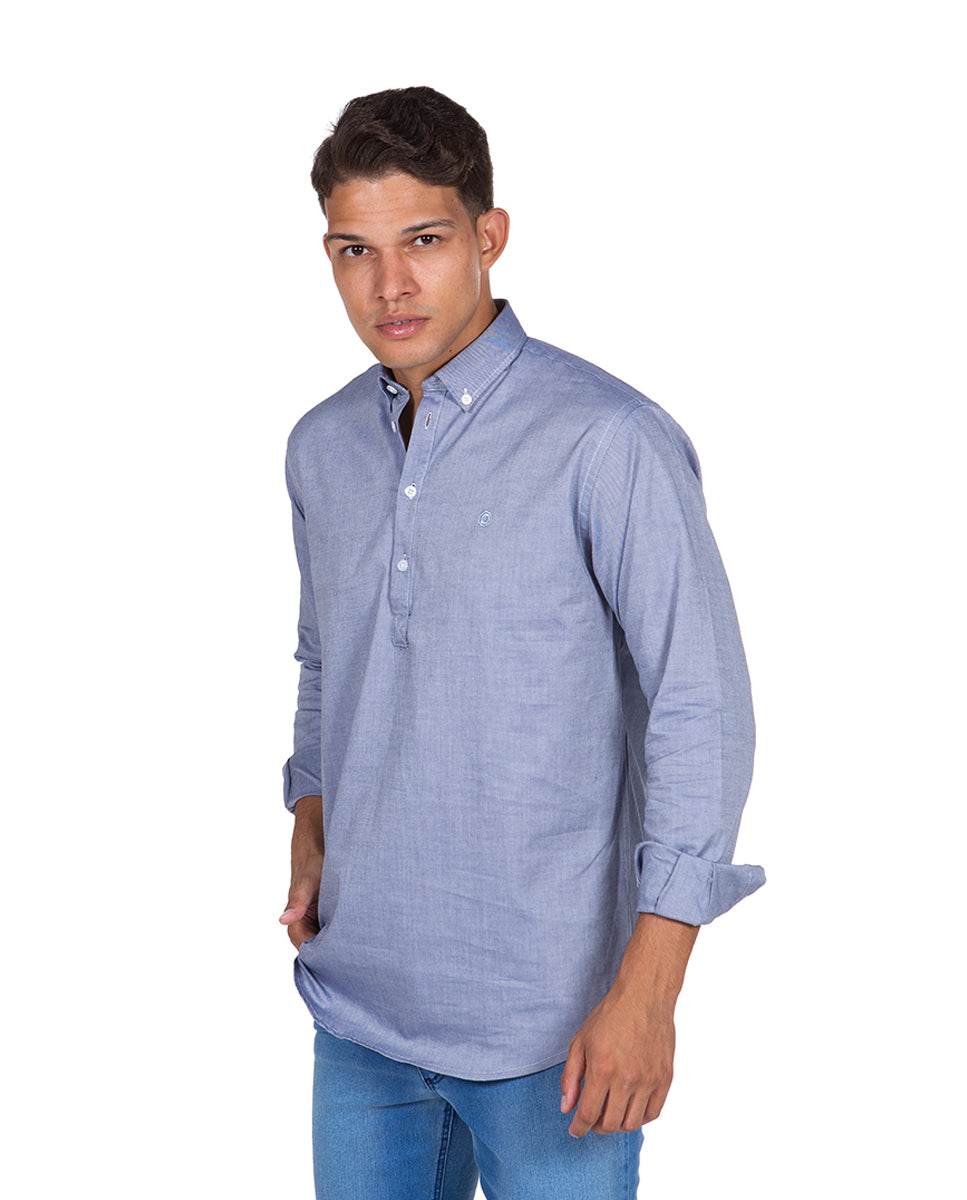 Polera Oxford Azulón