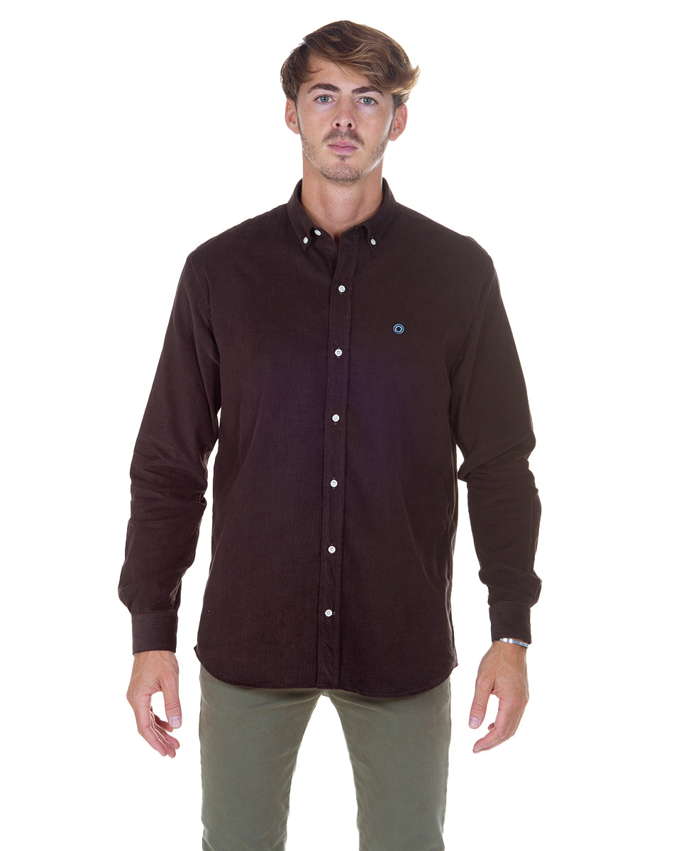 Plain Micro Corduroy Shirt