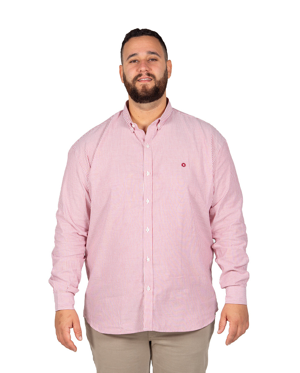 Camisa Oxford Rayas Tallas Grandes