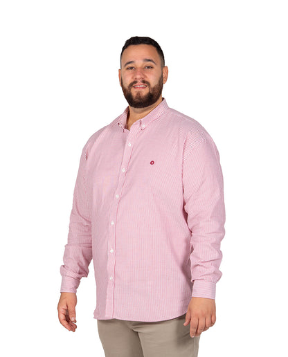 Camisa Oxford Rayas Tallas Grandes