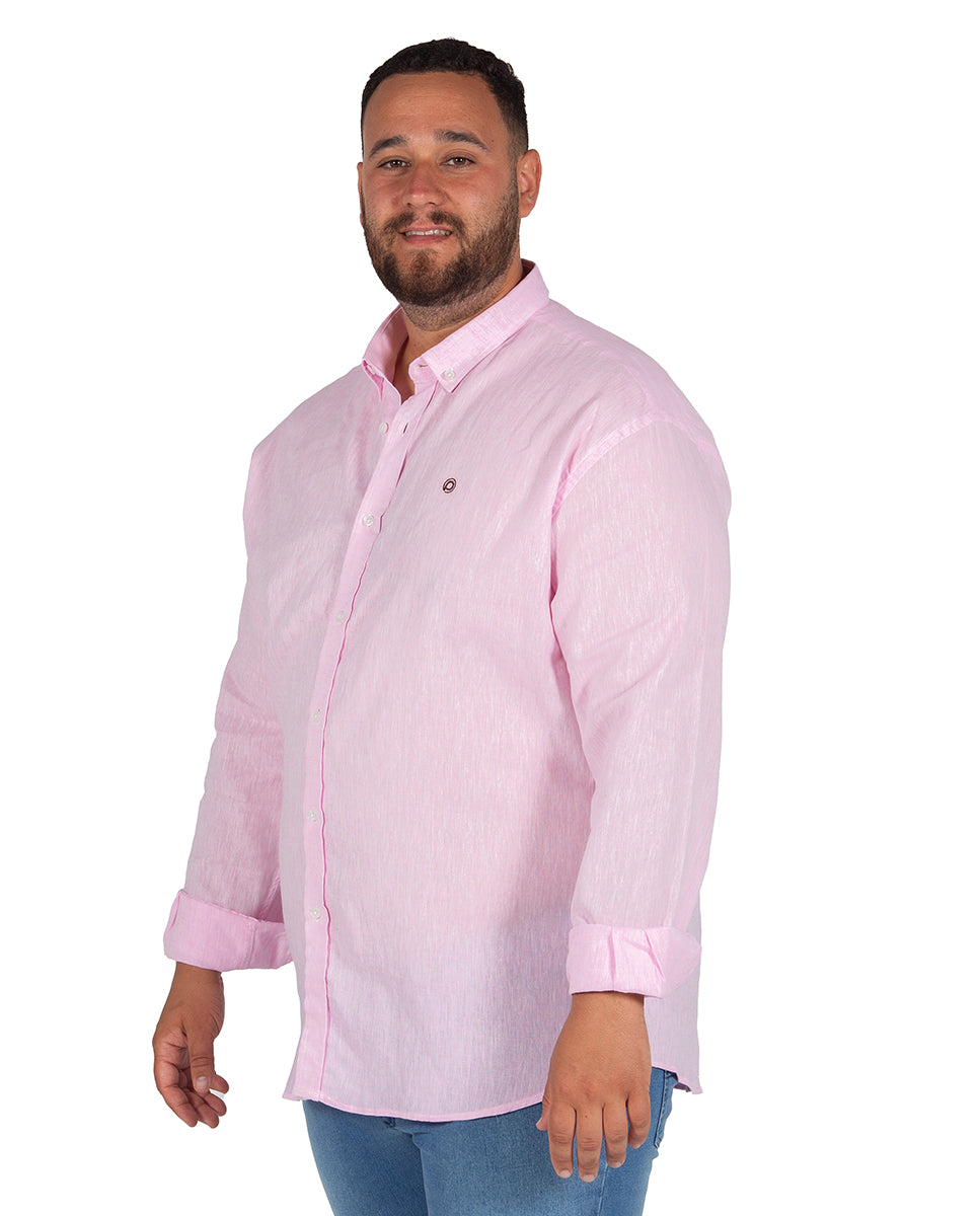 Plus Size Linen Shirt