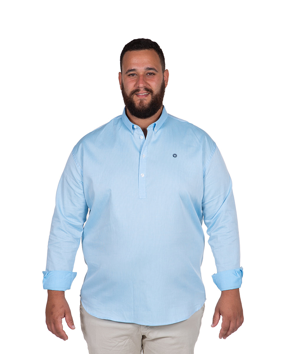 Polera Oxford Turquesa