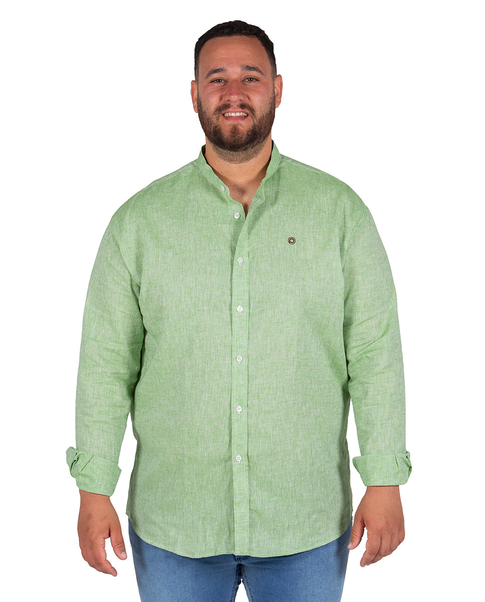 Camisa Mao Lino Verde