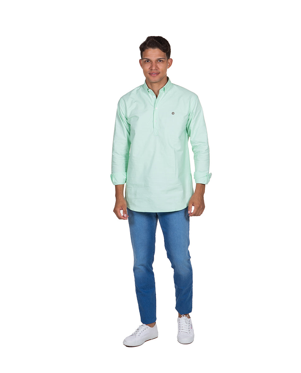 Polera Oxford Verde Menta