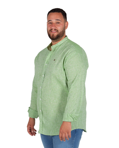 Camisa Mao Lino Verde