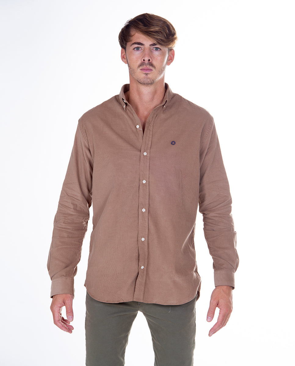 Plain Micro Corduroy Shirt