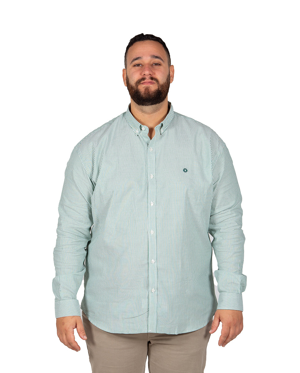 Camisa Oxford Rayas Tallas Grandes