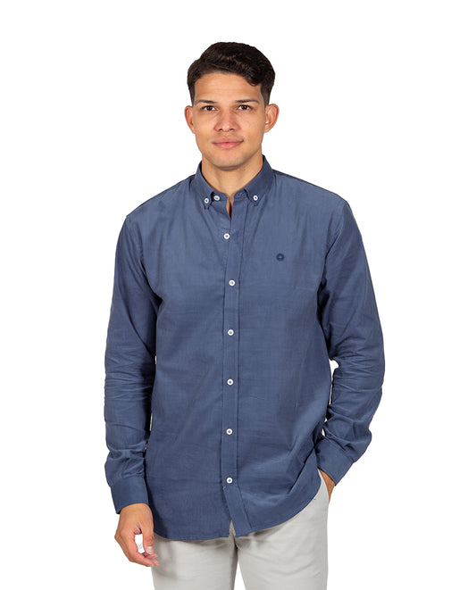 Night Blue Micro Corduroy Shirt