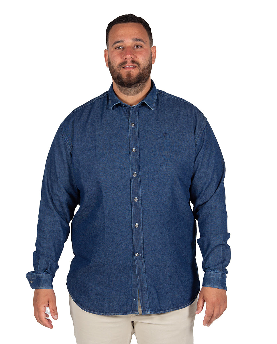 Dark Blue Denim Shirt