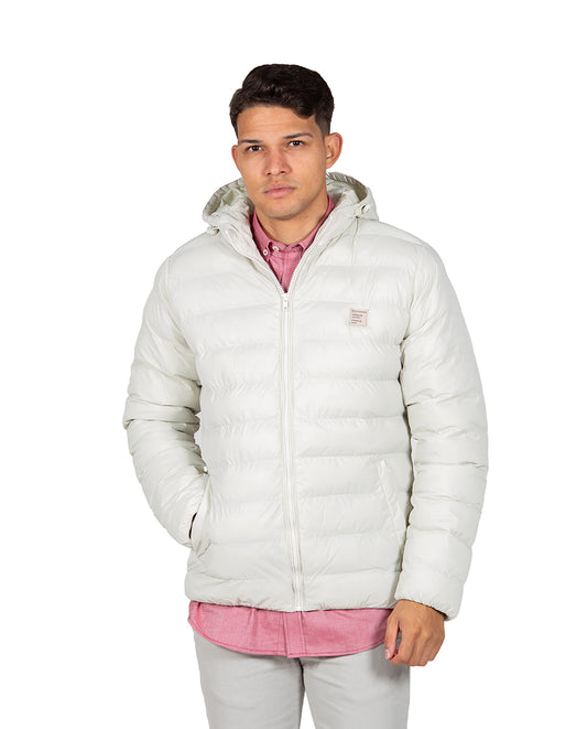 Quilted Down Jacket with Hood