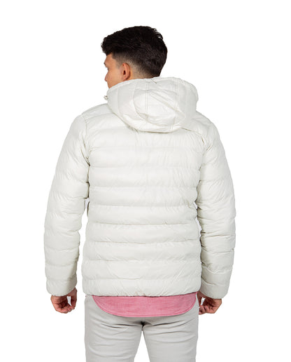 Quilted Down Jacket with Hood