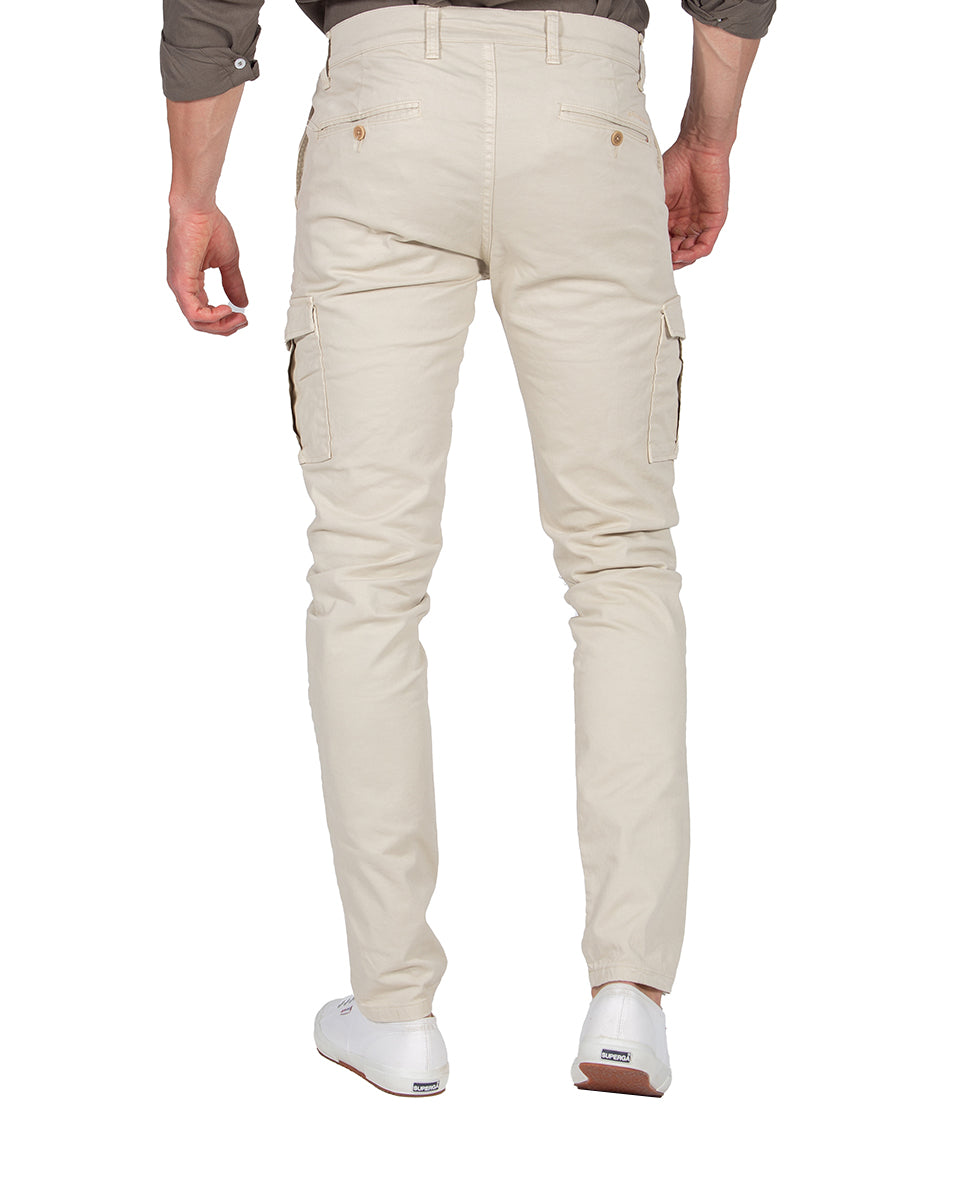 Chino Skiny Cargo Crudo