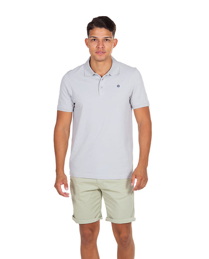 Polo Orgánico Gris Medio