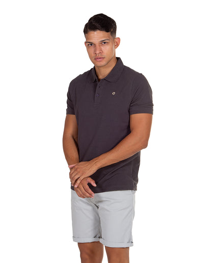 Organic Polo Anthracite Grey