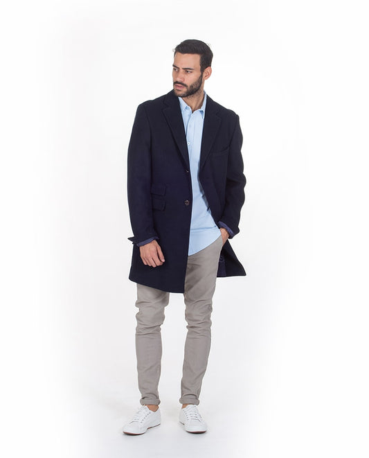 Navy cloth coat