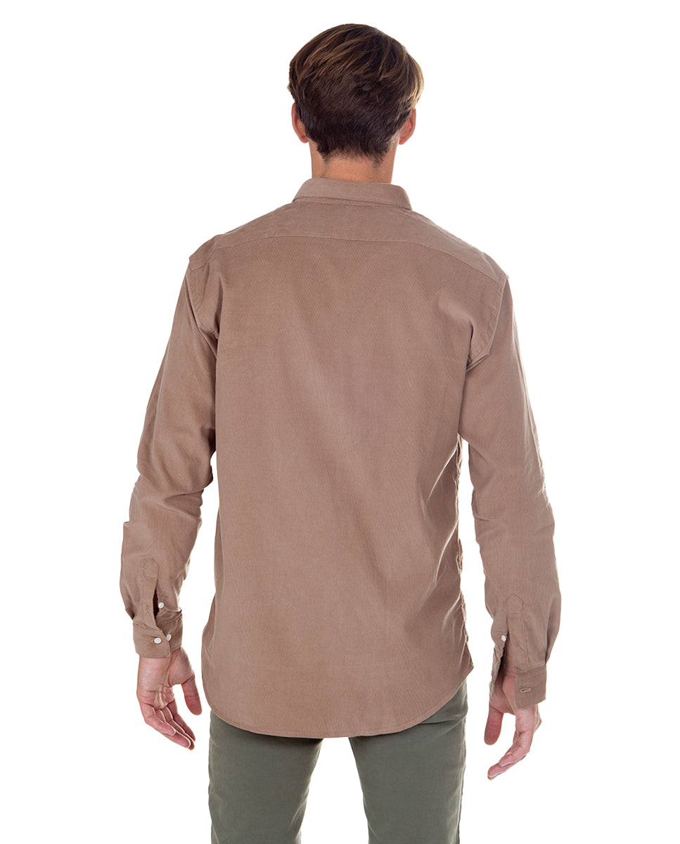 Beige Micropana Shirt