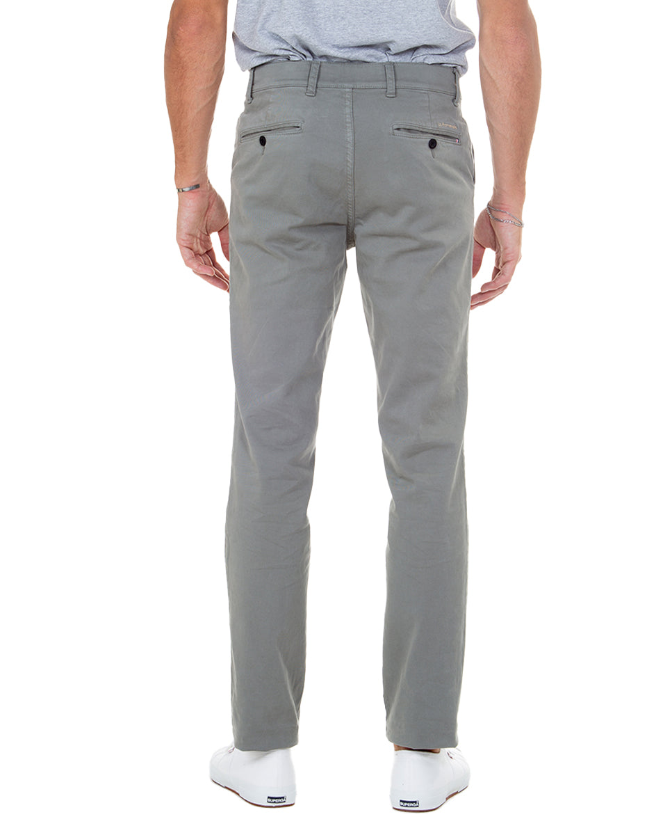 Chino Casual Gris Verdoso