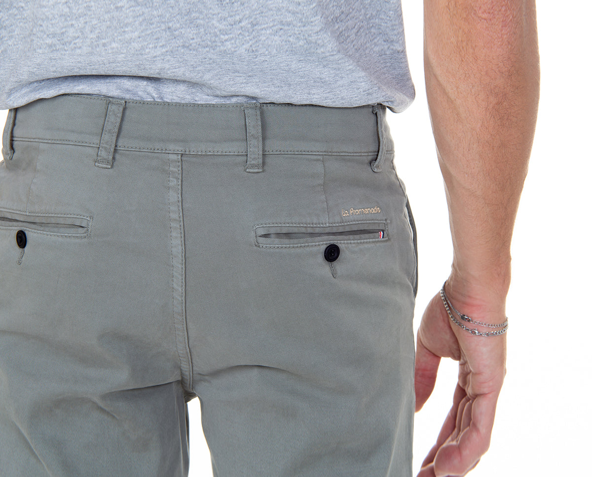 Chino Casual Gris Verdoso
